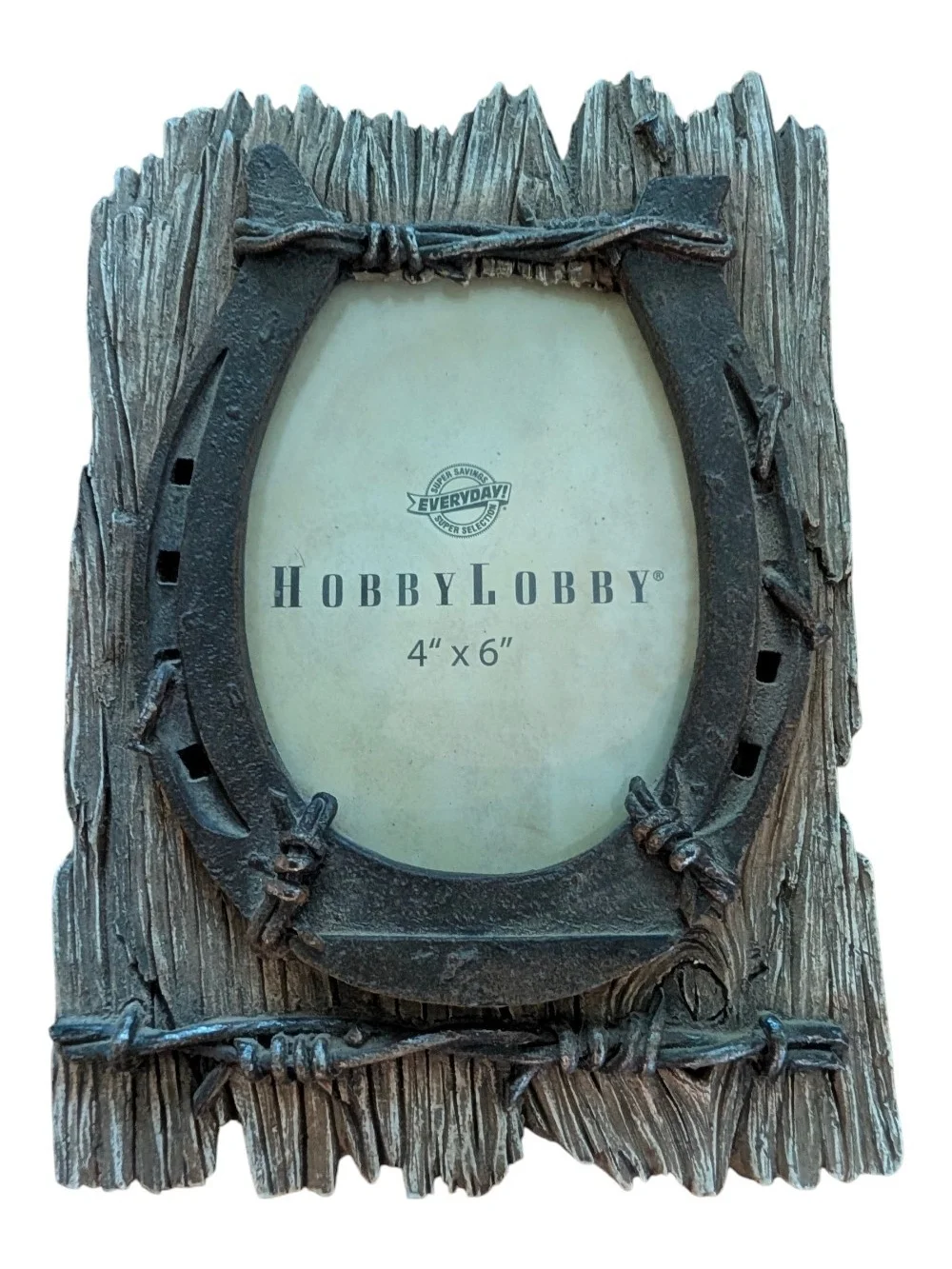 Hobby Lobby Rustic Horseshoe Photo Frame in Brown